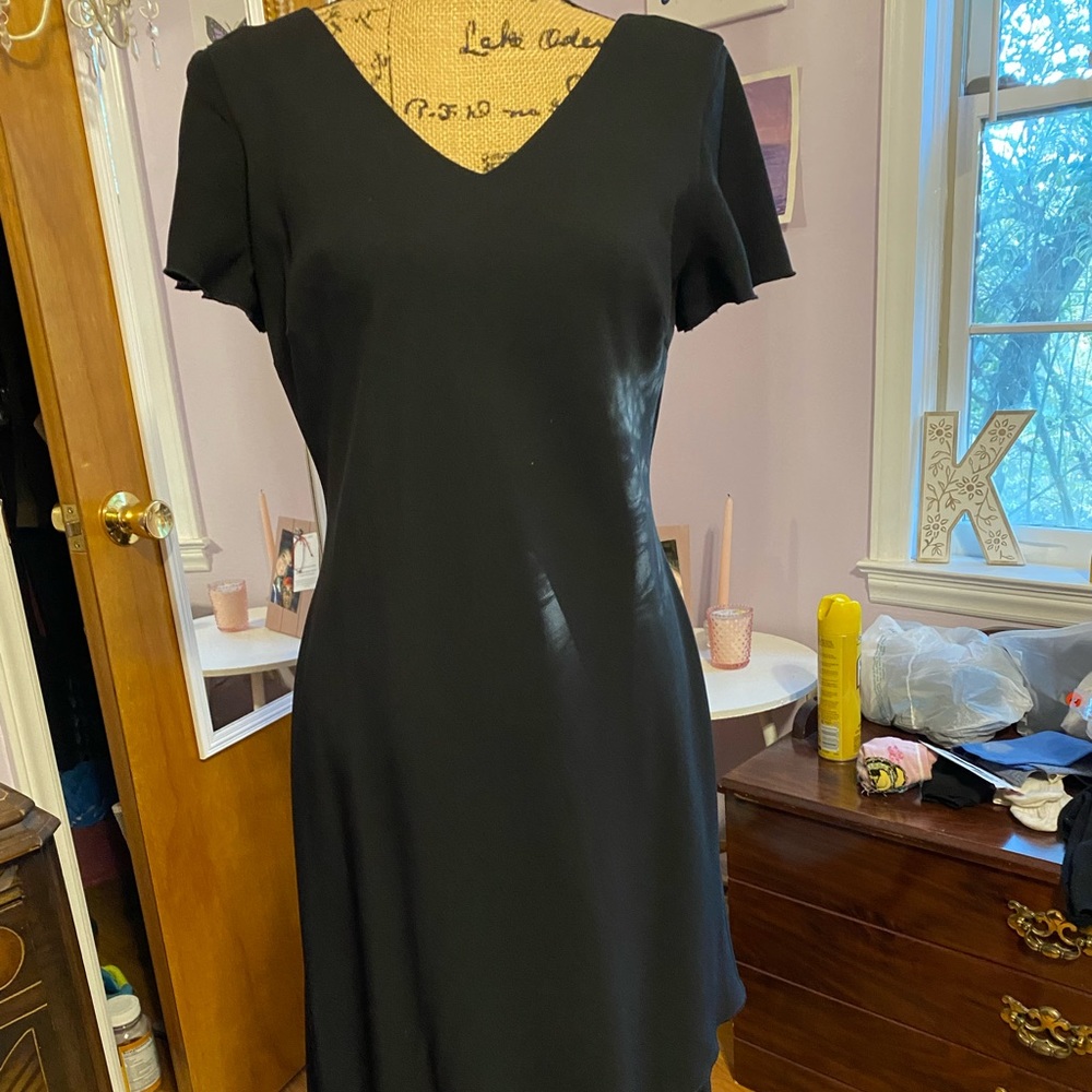 Classy black layered dress